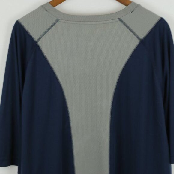 Reebok Men's 3XL Blue & Gray Crewneck Short Sleeve Activewear Tech Tee - Picture 4 of 7